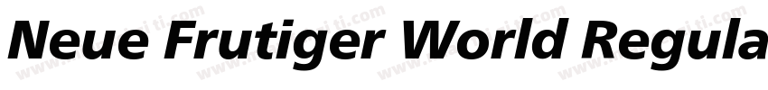 Neue Frutiger World Regular字体转换